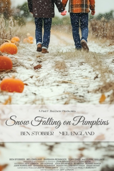Snow Falling on Pumpkins
